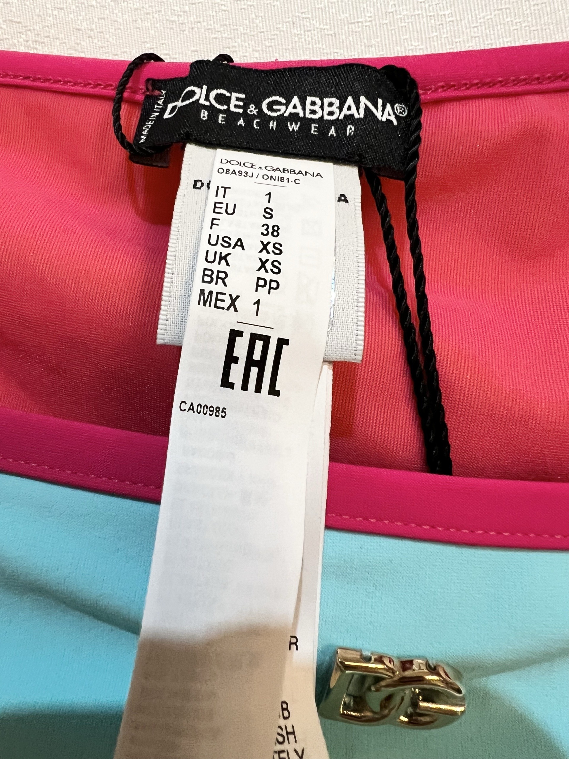 Новый купальник Dolce & Gabbana оригинал (бикини DG), фото 8