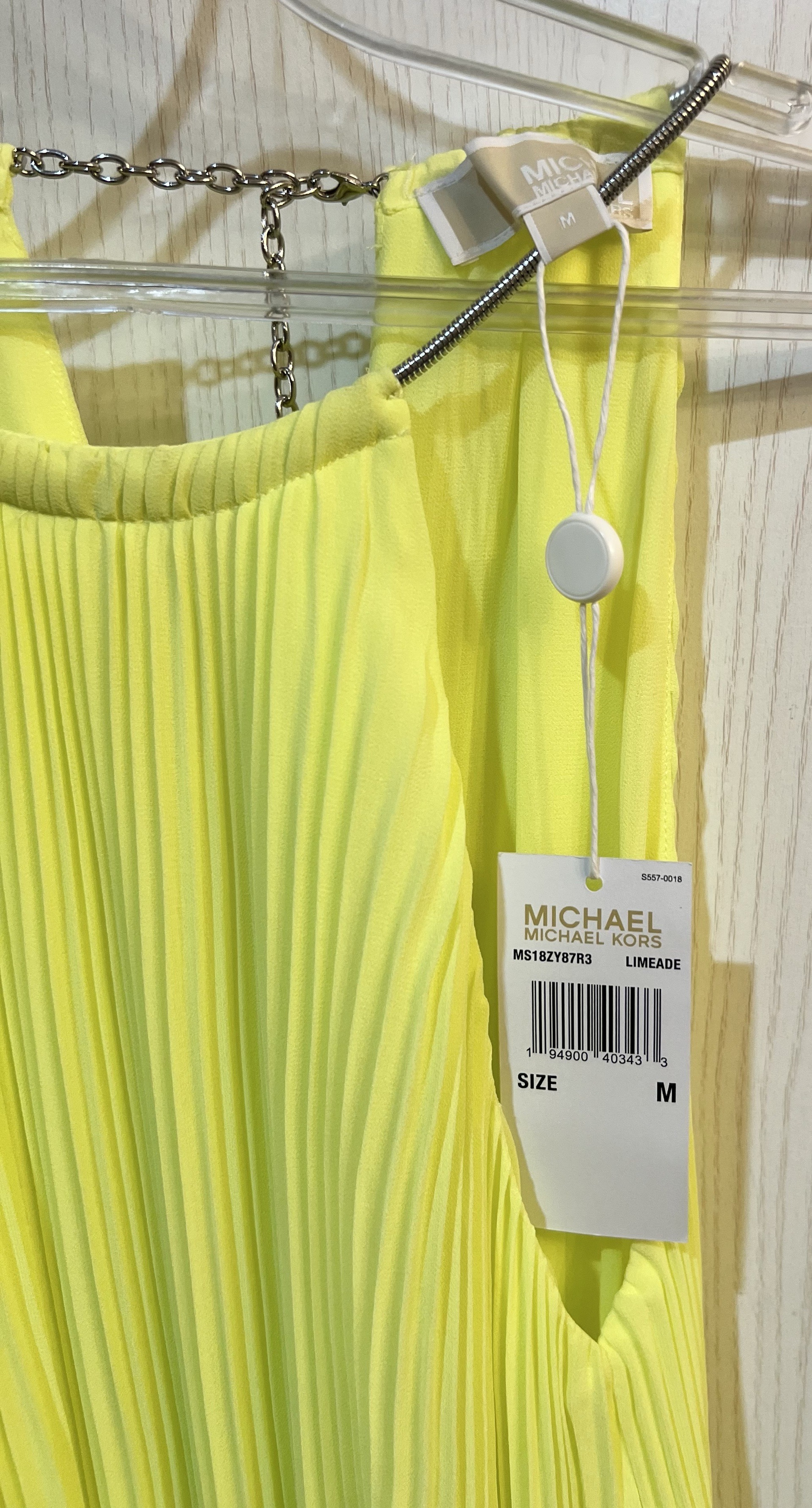 Новое плиссированное платье Michael Kors (оригинал), M, фото 4